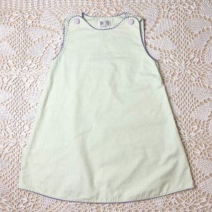 Royal Kidz Baby Girl 4t Green Gingham Purple Contrast A-Line Jumper Dress